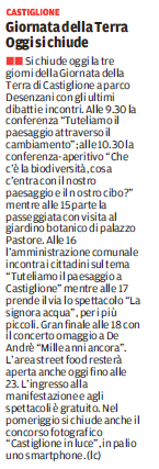 23 04 2017 gazzmn Giornata della Terra Oggi si chiude