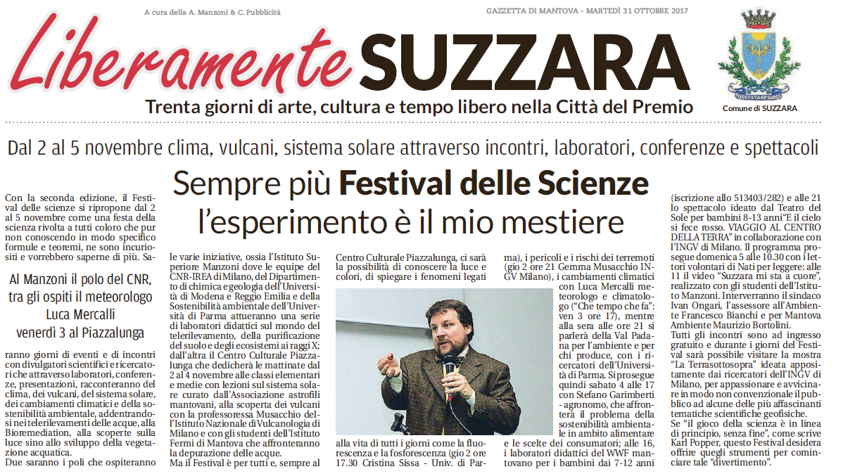 31 10 2017 gazzmn Festival scienze suzzara