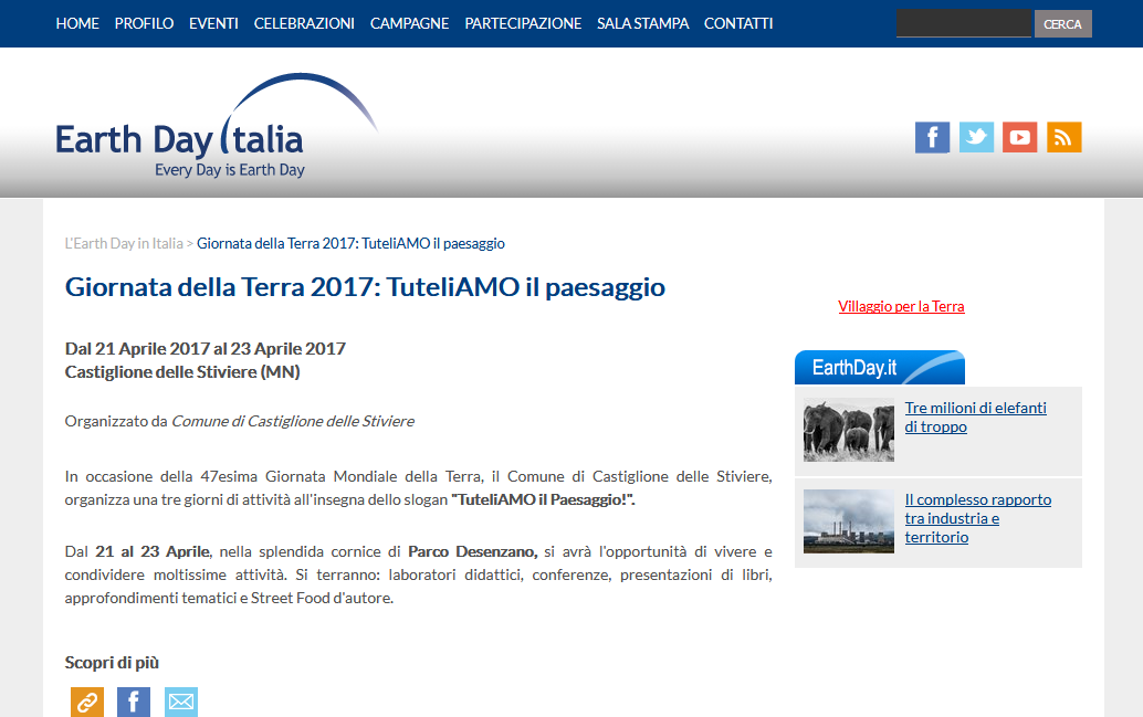 Earth Day Italia Cast 6 4 2017