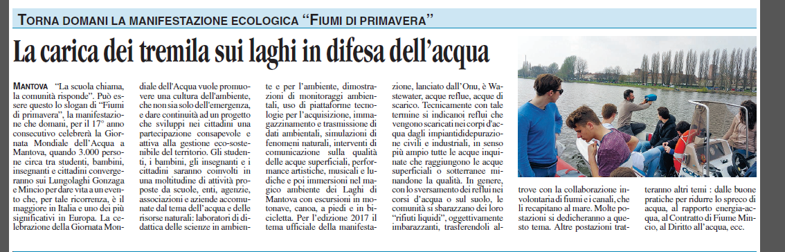 vocemn La carica dei tremila sui laghi in difesa dellacqua