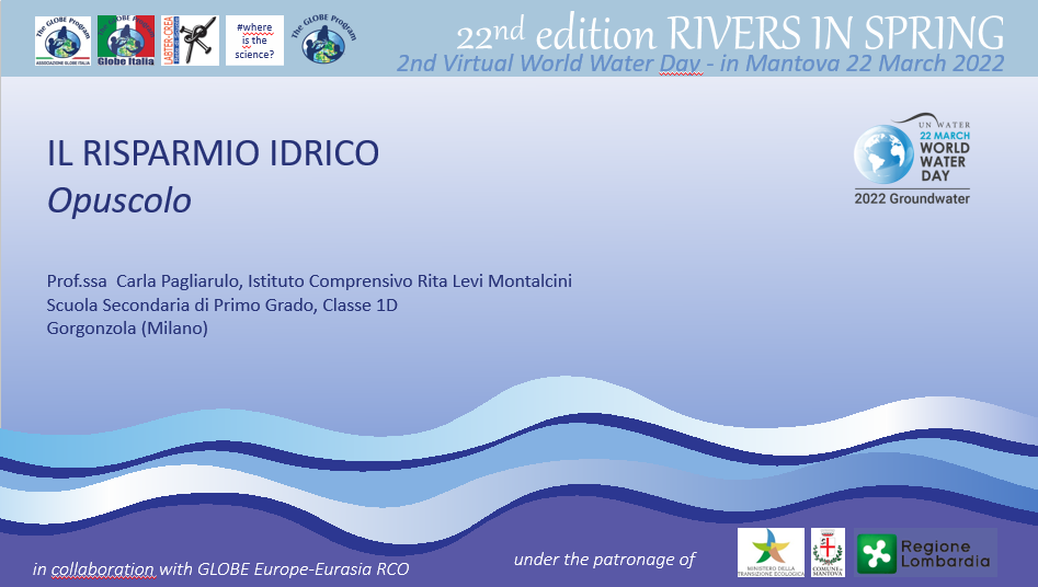 A 14 Opuscolo su risparmio idrico IC R Levi MontalciniSSIG 1D Gorgonzola MI Carla Pagliarulo