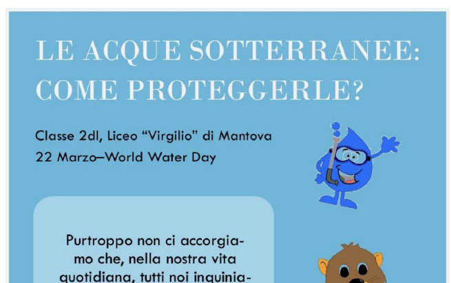 A 39 Le acque sotterranee come proteggerle Volantino acqua 2DL Liceo Virgilio